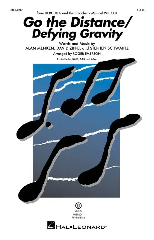 Alan Menken Go the Distance/Defying Gravity (Arr. Roger Emerson) Gemischter Chor mit Begleitung