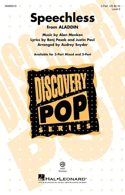 Alan Menken Speechless (Arr. Audrey Snyder) Frauenchor mit Begleitung