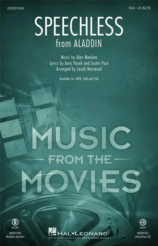 Alan Menken Speechless (Arr. Jacob Narverud) Frauenchor mit Begleitung