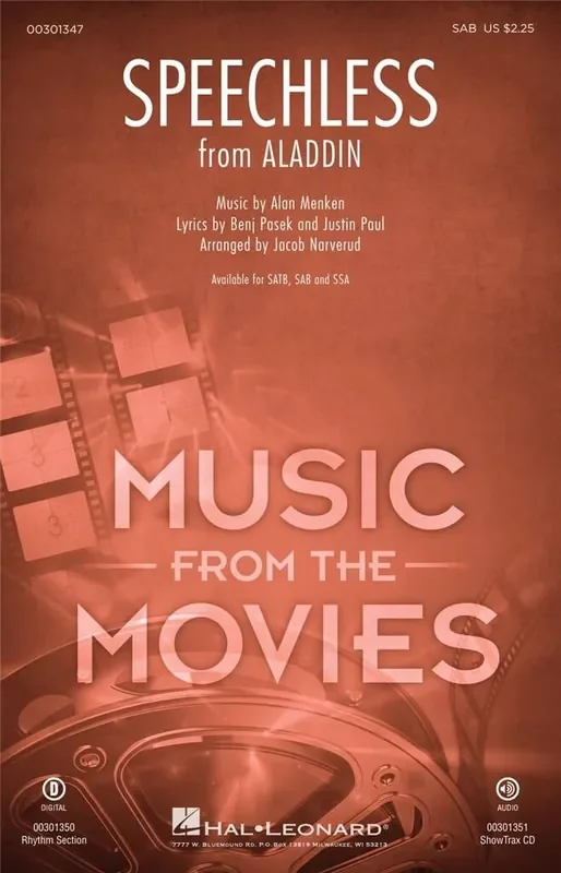 Alan Menken Speechless (Arr. Jacob Narverud) Gemischter Chor mit Begleitung