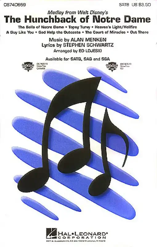 Alan Menken The Hunchback of Notre Dame (Arr. Ed Lojeski) Gemischter Chor mit Begleitung