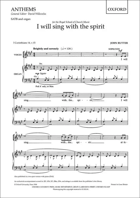 Alan Smith Love is come again Gemischter Chor mit Begleitung