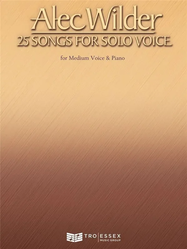 Alec Wilder Alec Wilder – 25 Songs for Solo Voice Gesang mit Klavier