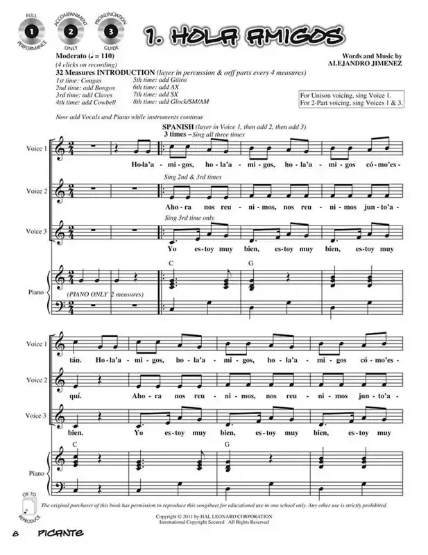 Alejandro Jimenez Picante Gemischter Chor mit Begleitung