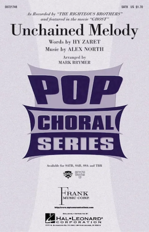 Alex North Unchained melody (Arr. Mark Brymer) Männerchor mit Begleitung