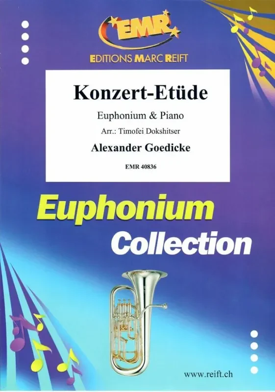 Alexander Goedicke Konzert-Etude (Arr. Timofei Dokshitser) Bariton oder Euphonium mit Begleitung
