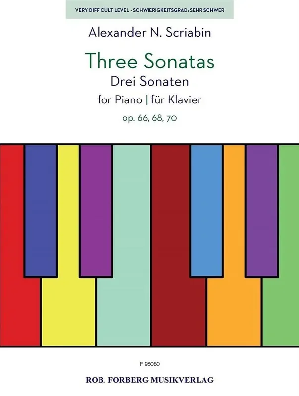 Alexander Nikolayevich Scriabin Three Sonatas op. 66, 68, 70 Klavier Solo