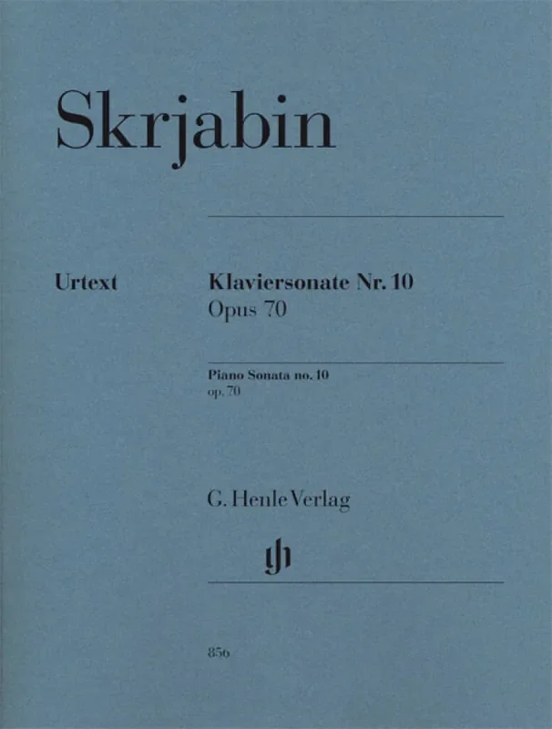 Alexander Skrjabin Piano Sonata No.10 Op.70 – Henle Urtext Klavier Solo