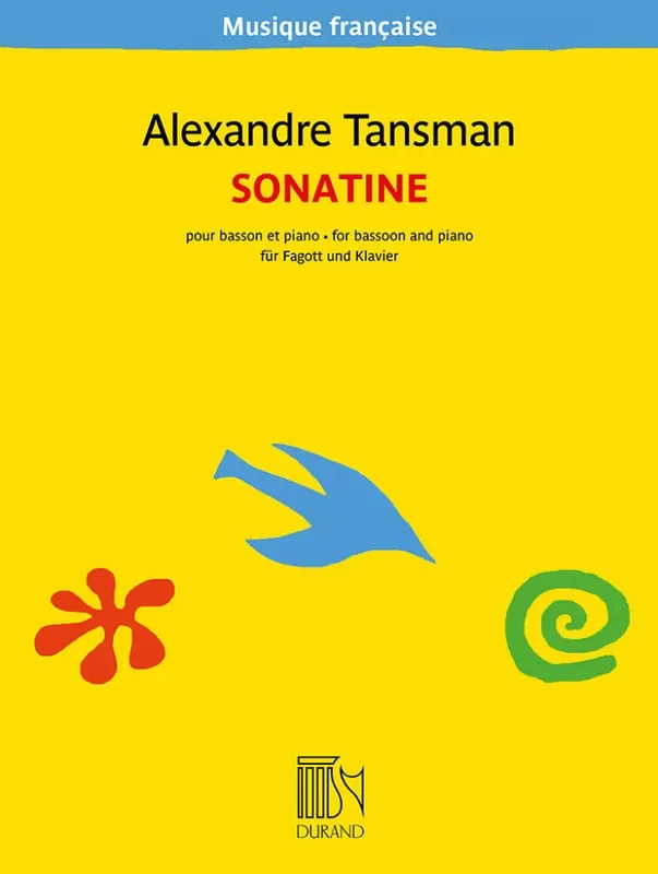 Alexandre Tansman Sonatine pour basson et piano Fagott mit Begleitung