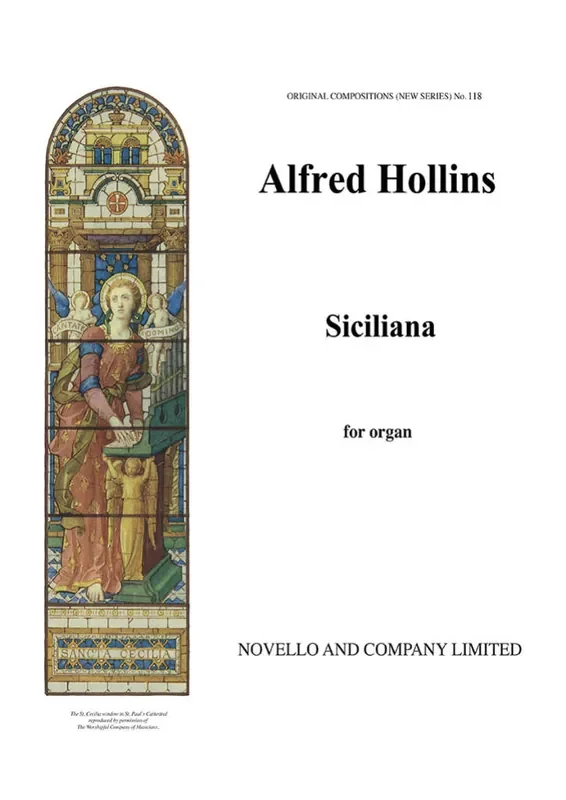 Alfred Hollins Siciliano For Organ Orgel