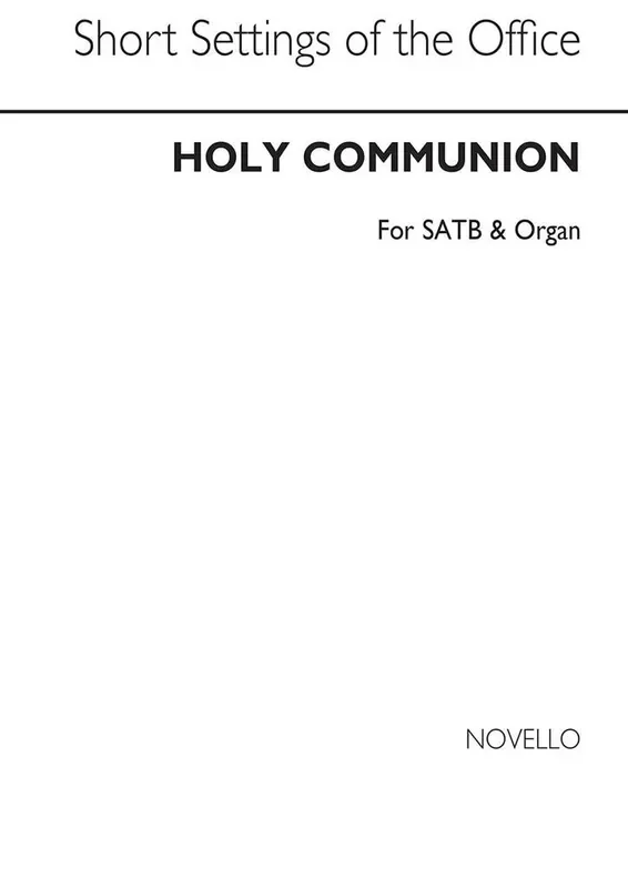 Alfred J. Eyre Office For The Holy Communion In E Flat Gemischter Chor mit Klavier/Orgel