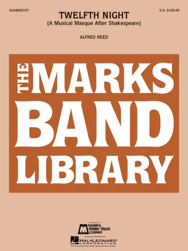 Alfred Reed Twelfth Night (A Music Masque After Shakespeare) Blasorchester