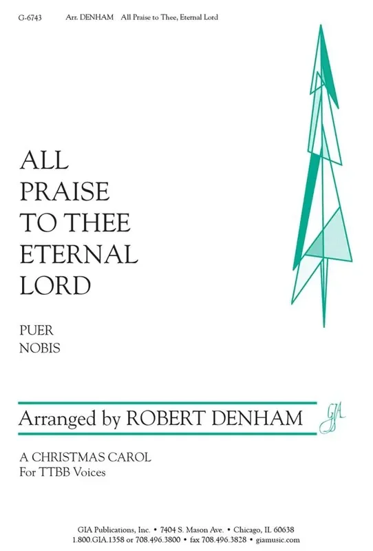 All Praise to Thee, Eternal Lord (Arr. Robert Denham) Männerchor mit Begleitung