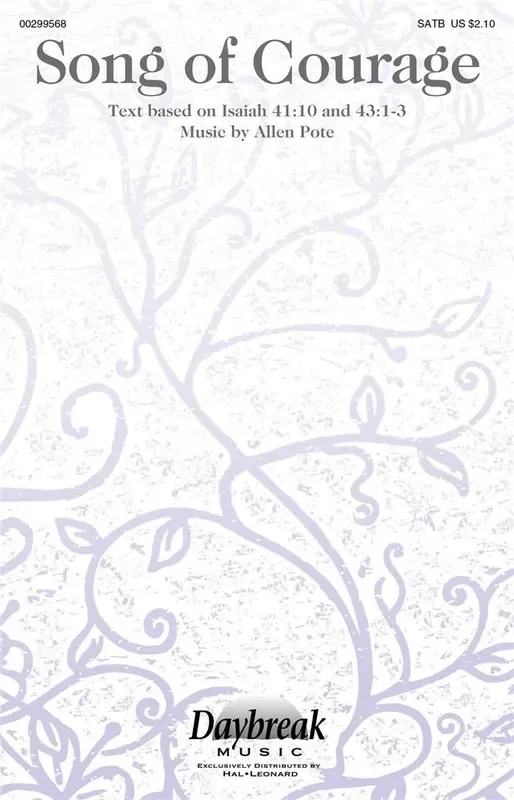 Allen Pote Song of Courage Gemischter Chor mit Begleitung