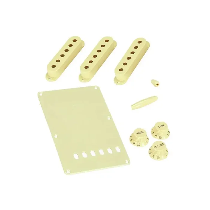 Allparts accessory kit for Strat, mint green, 3-ply backplate