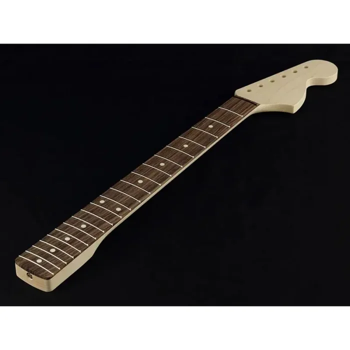 Allparts large headstock Stratocaster neck, rosewood, 7,25″ radius, 21 tall frets, sanded/unfinished