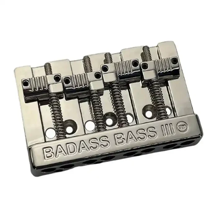 Allparts Leo Quan Badass III 4-string bass bridge, grooved saddles, nickel