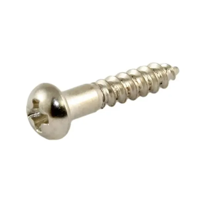 Allparts long machine head screws, nickel, 16pcs