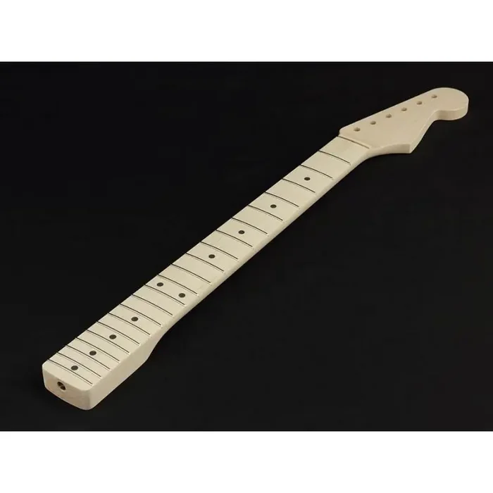 Allparts neck for Stratocaster , chunky, maple fretboard, 9,5″ radius, 21 tall frets, sanded/unfinished