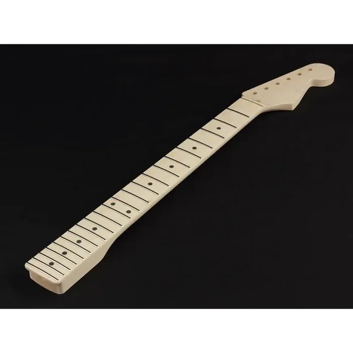 Allparts neck for Stratocaster , maple fretboard, 12″ radius, 22 jumbo frets, sanded/unfinished