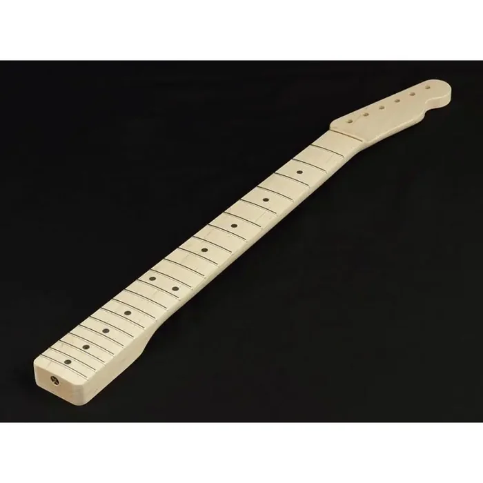 Allparts neck for Telecaster , chunky, maple fretboard, 9,5″ radius, 21 tall frets, sanded/unfinished
