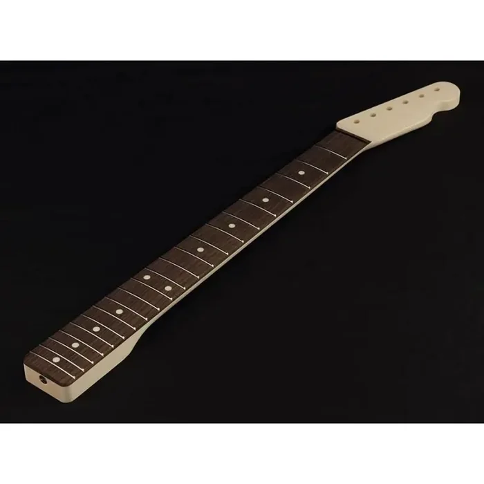 Allparts neck for Telecaster , rosewood fretboard, 10″ radius, 21 tall frets, sanded/unfinished