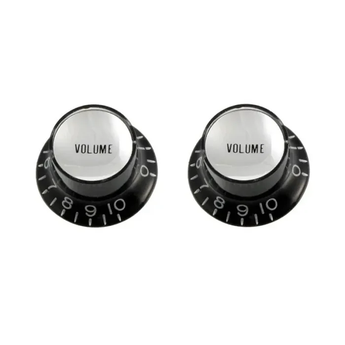 Allparts reflector knobs, volume, black, 2pcs