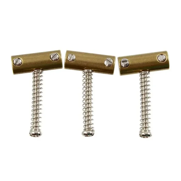 Allparts tilted brass saddles, 3pcs