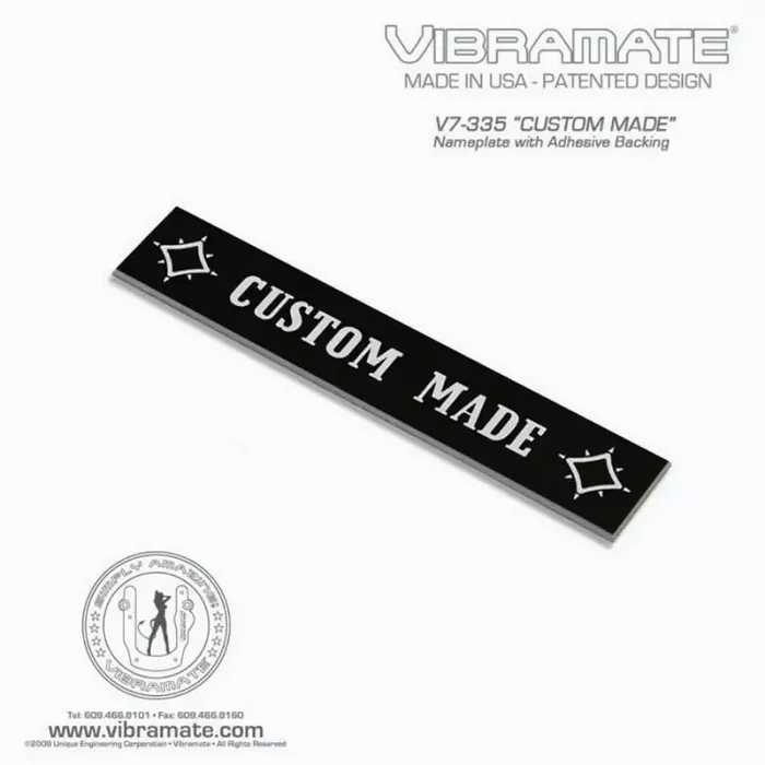 Allparts Vibramate „Custom Made“ nameplate
