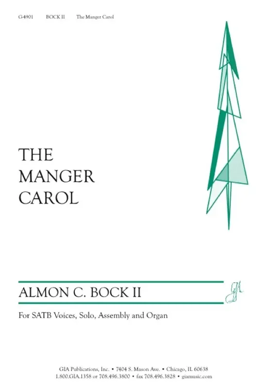 Almon C. Bock Manger Carol, The Gemischter Chor mit Klavier/Orgel