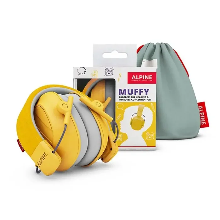 Alpine Hearing Protection Muffy Kids earmuff, yellow