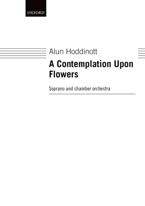 Alun Hoddinott A Contemplation Upon Flowers Gesang Solo