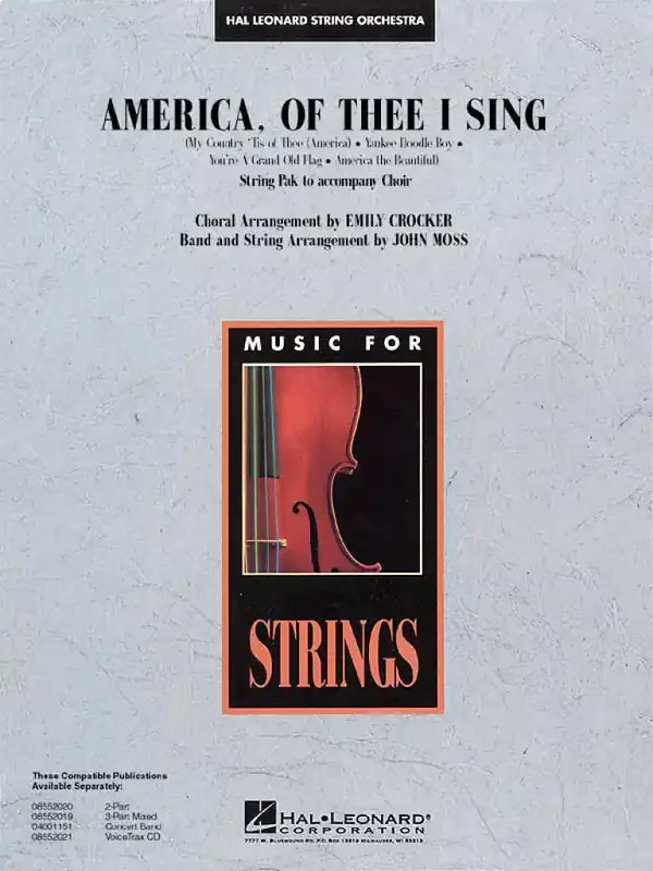 America, of Thee I Sing (Arr. John Moss) Streichorchester