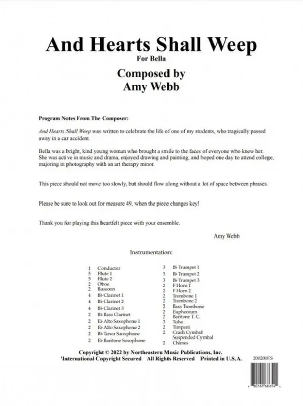 Amy Webb And Hearts Shall Weep Blasorchester