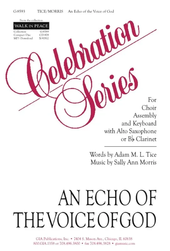 An Echo of the Voice of God Gemischter Chor mit Klavier/Orgel