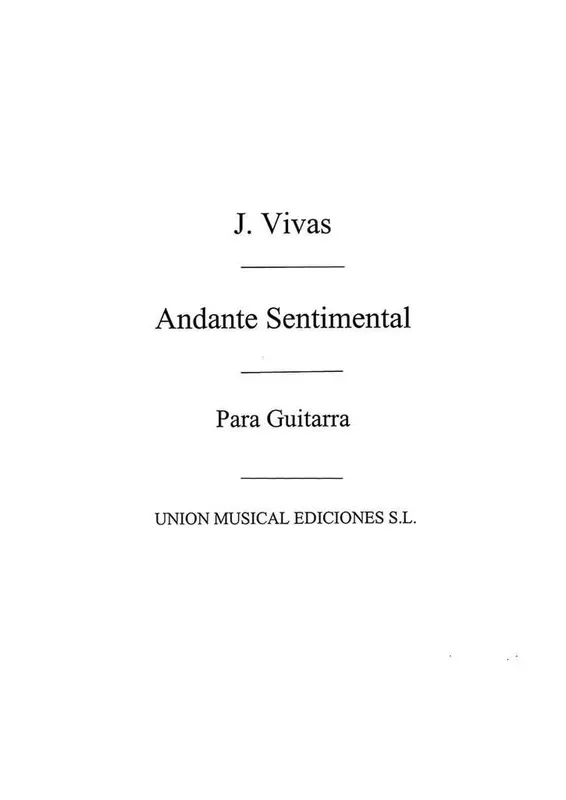 Andante Sentimental Gitarre Solo