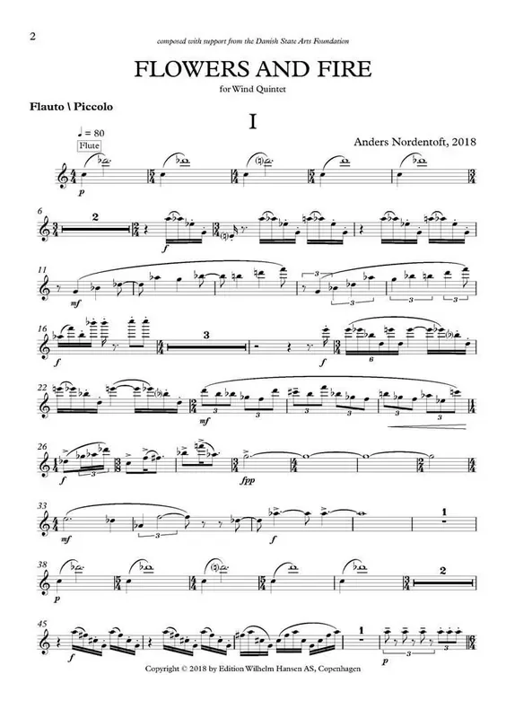 Anders Nordentoft Flowers And Fire Blasquintett