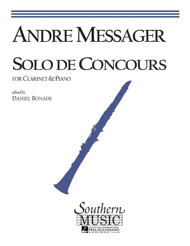 André Messager Solo De Concours (Arr. Daniel Bonade) Klarinette Solo