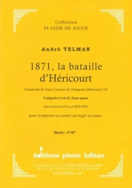 Andre Telman 1871 – La Battaille d‘Hericourt Trompete mit Begleitung