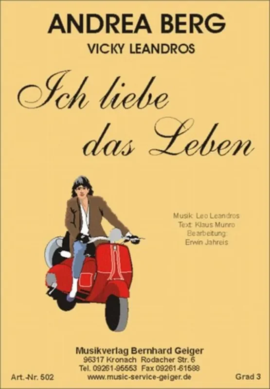 Andrea Berg Ich Liebe das Leben (Arr. Erwin Jahreis) Blasorchester