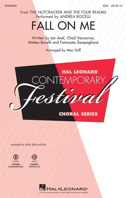 Andrea Bocelli Fall on Me (Arr. Mac Huff) Frauenchor mit Begleitung