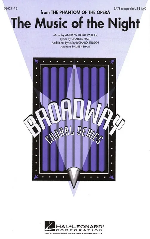 Andrew Lloyd Webber The Music of the Night (Arr. Kirby Shaw) Gemischter Chor A cappella