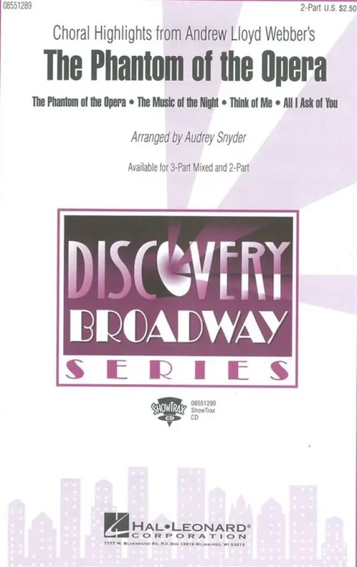 Andrew Lloyd Webber The Phantom of the Opera (Choral Highlights) (Arr. Audrey Snyder) Frauenchor mit Klavier/Orgel