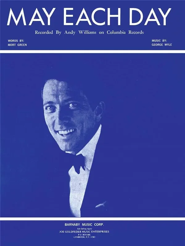 Andy Williams May Each Day Klavier, Gesang, Gitarre (Songbooks)