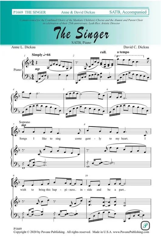 Anne L. Dickau The Singer Gemischter Chor A cappella