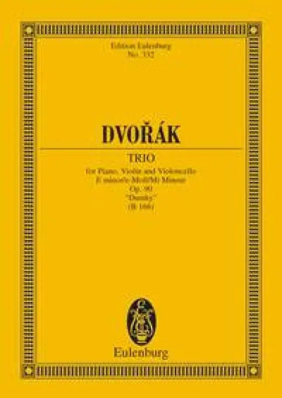 Antonín Dvořák Piano Trio In E Minor Op. 90 B 166 Klaviertrio