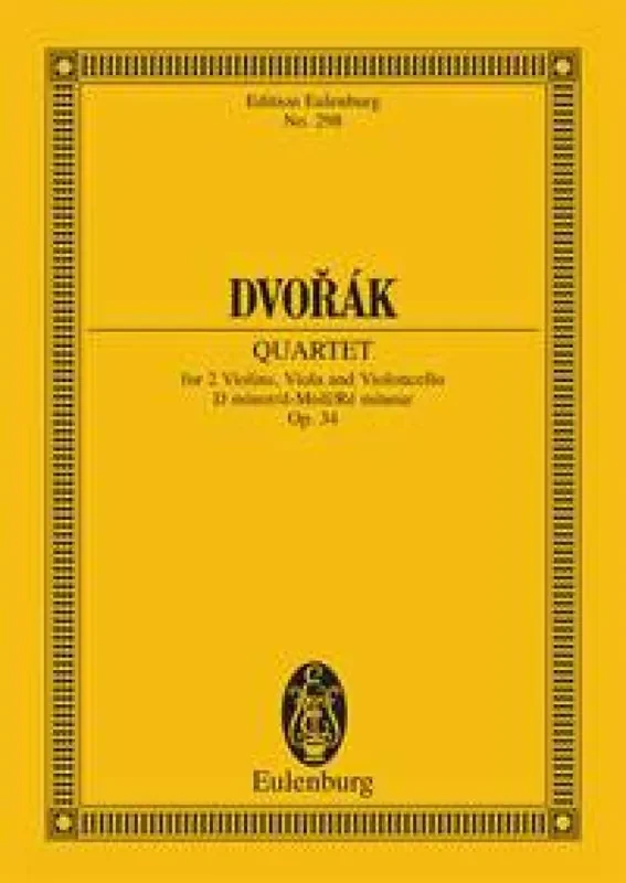 Antonín Dvořák Quartet D Op.34 Streichquartett