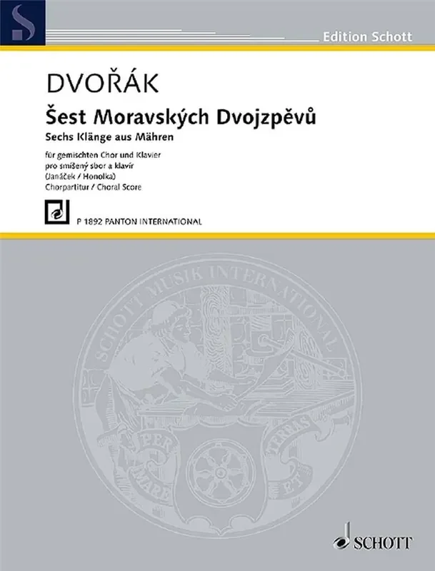 Antonín Dvořák Six Moravian Songs Gemischter Chor mit Begleitung