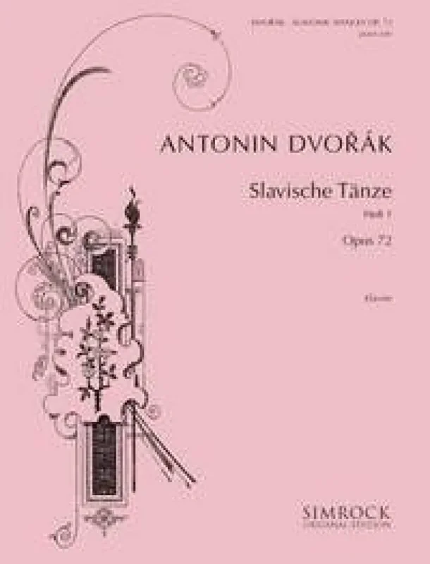 Antonín Dvořák Slavische Tanze 1 Op.72 Klavier Solo