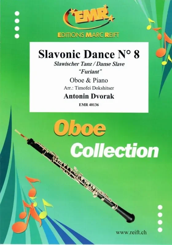 Antonin Dvorak Slavonic Dance No. 8 Oboe mit Begleitung